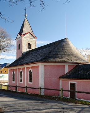 kostel v Nových Hutích