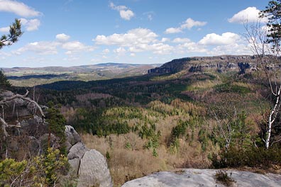 pohled na SVV od Schrammsteine