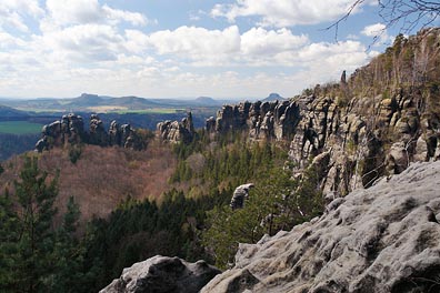 pohled na Z od Schrammsteine