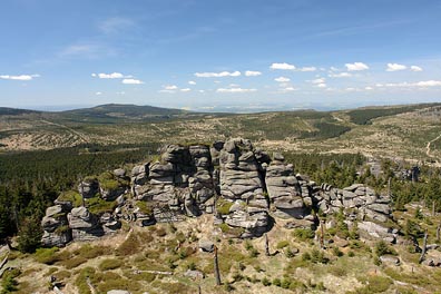 skála na Jizeře, pohled na SZ