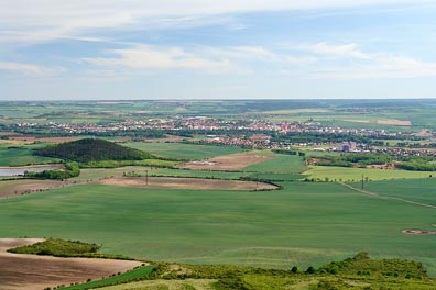 pohled na Louny z Rané