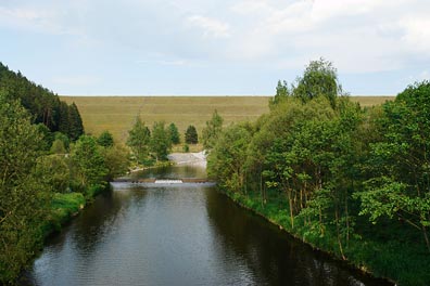 Želivka, hráz v. n. Švihov