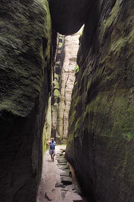 Teplické skály, průchod