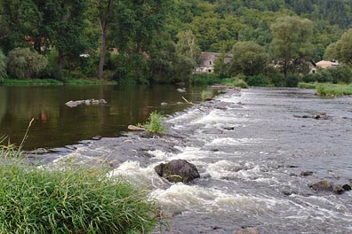 jez na Berounce u Kočkova mlýna