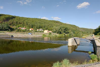 Berounka, jez v Nižboru