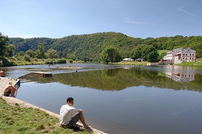 Berounka, jez v Klučicích