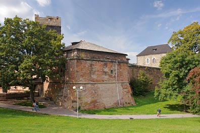 hradby hradu v Chebu