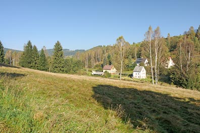 údolí Kamenitého potoka, okraj Kraslic