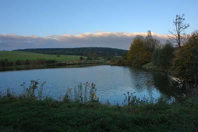 krajina, rybník u Severní