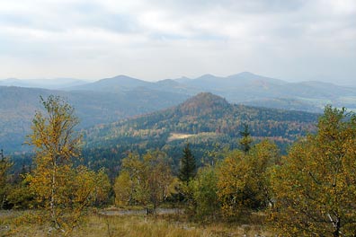 pohled ze svahu Jedlové na JZZ, Malý Stožec