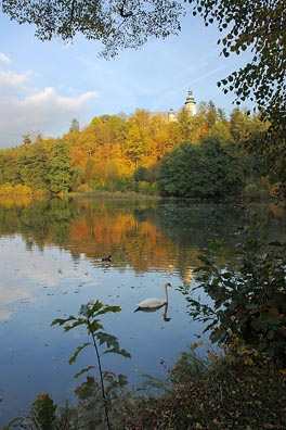 rybník, hrad Lemberk