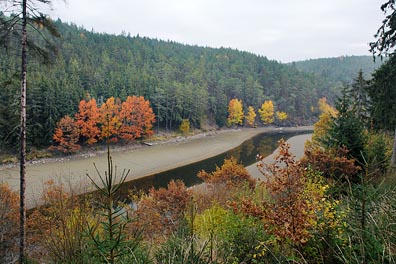 ústí Úterského potoka do v. n. Hracholusky