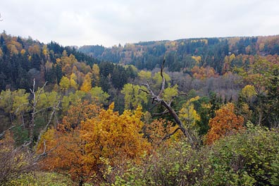 výhled z Šipínské vyhlídky