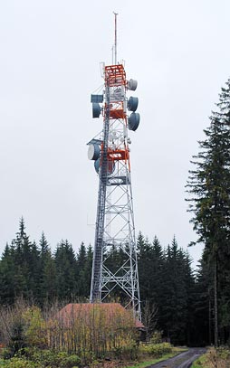 telekomunikační věž na Třebouňském vrchu