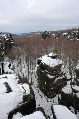 Tiské stěny, výhled