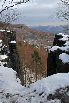 Tiské stěny, výhled