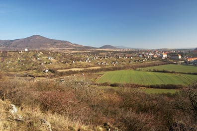 pohled od Kočky na Křížový vrch, Žitenice