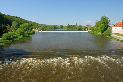 Berounka v Dobřichovicích