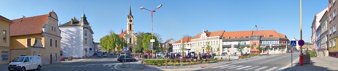 náměstí v Milevsku