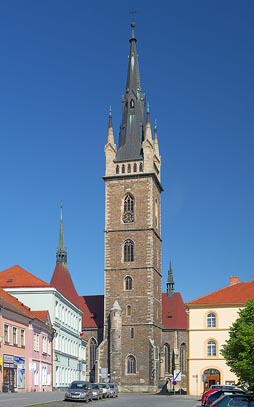 věž kostela v Čáslavi