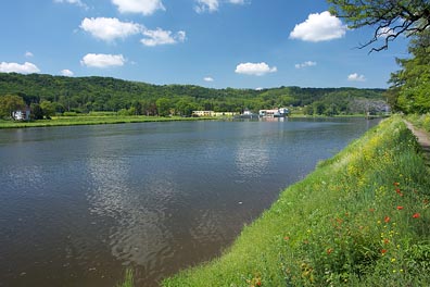 Vltava pod Libčicema nad Vltavou