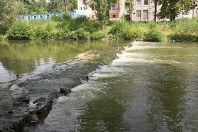 stupeň u viaduktu na Ohři v Chebu