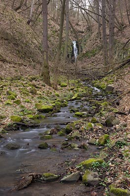 Pekelský potok, vodopád