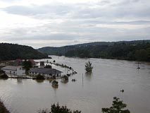 Berounka pod Berounem při povodni