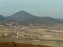 pohled na Milešovku z Hrádku