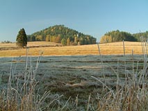 mrazivé ráno, podzim