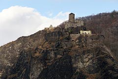 hrad Střekov, skála