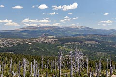 pohled na Krkonoše z Jizery