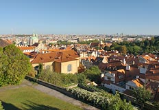 pohled na Prahu od Pražského hradu