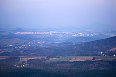 pohled ze Strážného vrchu na Českou Lípu