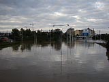 nábřeží kap. Jaroše u Vltavské při povodni