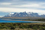 Torres del Paine z dálky