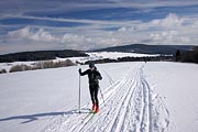 krajina u Nových Hutí - Polesí, běžkařka