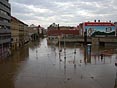 Florenc, Sokolovská ulice při povodni