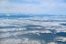 pohled z letadla, Alpy