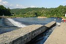 Vltava, jez nad Zlatou Korunou