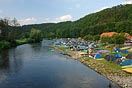 Vltava, tábořiště ve Zlaté Koruně