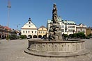 kašna, náměstí ve Dvoře Králové nad Labem