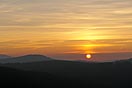východ Slunce z Tisovského vrchu