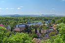 pohled z Týnce nad Labem na JZ